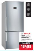 Bosch 578L Frost Free Combi Fridge KGN76CI3OU
