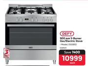 Defy 900mm 5 Burner Gas/Electric Stove DGS902