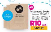 Game Accounting Books A4 72 Pages-Each