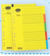 Bantex File Dividers Assorted 5 Division