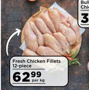 Fresh Chicken Fillets 12-Piece- Per Kg