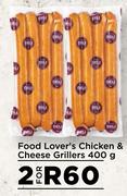Food Lover's Chicken Cheese Grillers-For 2 x 400g