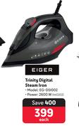Eiger Trinity Digital Steam Iron EG-DS1002-Each