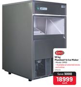 SnoMaster 50Kg Plumbed In Ice Maker SM50-Each