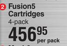 Gillette Fusions Cartridges 4 Pack-Per Pack