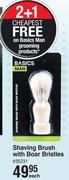 Basic Man Shaving Brush With Boar Bristles-Each