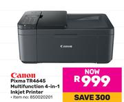 Canon Pixma TR4645 Multifunction 4 In 1 Inkjet Printer 850020201