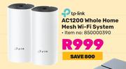 TP-Link AC1200 Whole Home Mesh WiFi System 850000390