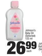 Johnson's Baby Oil(Selected)-125ml Each