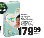 Pampers Premium Care Value Pack Disposable Diapers-Per Pack