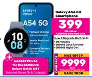 Samsung Galaxy A54 5G Smartphone-On 1.2GB Red Core More Data