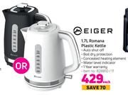 Meiger 1.7L Romana Plastic Kettle-Each