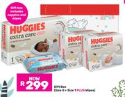 Huggies Gift Box (Size 0 + Size 1 Plus Wipes)