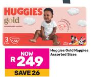 Huggies Gold Nappies Assorted Sizes