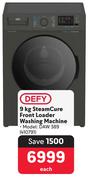 Defy 9kg Steam Cure Front Loader Washing Machine DAW389 410791-Each