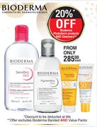 Bioderma Photoderm & Cleansers Products-Each