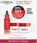 L'Oreal Paris Revitalift Face Care Products-Each