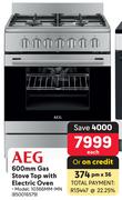AEG 600mm Gas Stove Top With Electric Oven 10366MM-MN