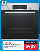 Bosch 600mm Built In Oven HBJ534ESOZ