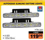 Autogear Slimline Daytime Lights L06LED-Per pair