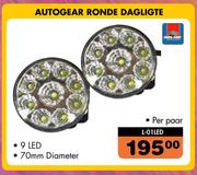 Autogear Ronde Dagligte L-01LED -Per paar