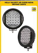 Hella Valuefit LED 6" Per Pair 2950 Lumens Super Nova Driving Light Including Wiring Harness VF6606