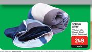 Special Kitty Vibrant Life Duvet Blue/Black Diamond-Each