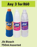 Jik Bleach Assorted-For 3 x 750ml