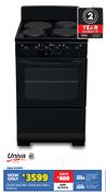 Univa 4 Plate Electric Stove BLK U405-1 10020441
