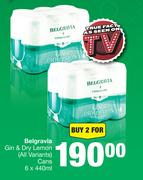Belgravia Gin & Dry Lemon (All Variants) Cans-For 2 x 6 x 440ml