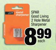 Spar Good Living 2 Hole Metal Sharpener-Each