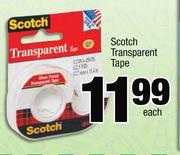 Scotch Transparent Tape-Each