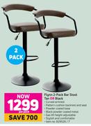 Flynn 2 Pack Bar Stool Tan Or Black-Per Pack