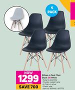 Bilbao 4 Pack Chair Black Or White-Per Pack