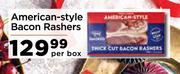 American Style Bacon Rashers-Per Box