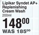 LA Roche Posay Lipikar Syndet AP+ Replenishing Cream Wash-200ml