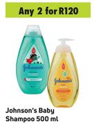 Johnson's Baby Shampoo-For 2 x 500ml