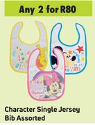Character Single Jersey Bib Assorted-For 2