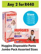 Huggies Disposable Pants Jumbo Pack Assorted Sizes-For 2
