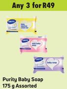 Purity Baby Soap Assorted-For 3 x 175g