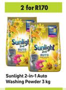 Sunlight 2 In 1 Auto Washing Powder-For 2 x 3kg