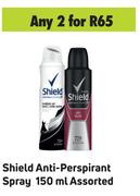 Shield Anti Perspirant Spray Assorted-For Any 2 x 150ml