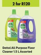 Dettol All Purpose Floor Cleaner Assorted-For 2 x 1.5L