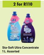 Sta Soft Ultra Concentrate Assorted-For 2 x 1L