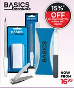 Basics Nail Files, Buffers & Clippers