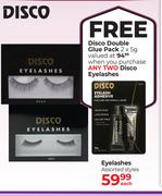 Disco Eyelashes Assorted Styles-For 2