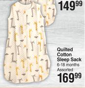 Snuggletime Quilted Cotton Sleep Sack 6-18 Months Assorted