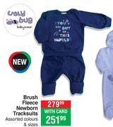 Ugly Bug Baby Wear Brush Fleece Newborn Tracksuits Assorted Colours & Sizes