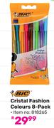 BIC Cristal Fashion Colours (8-Pack) 818265