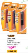 BIC Click Pen (2-Pack)-Per Pack